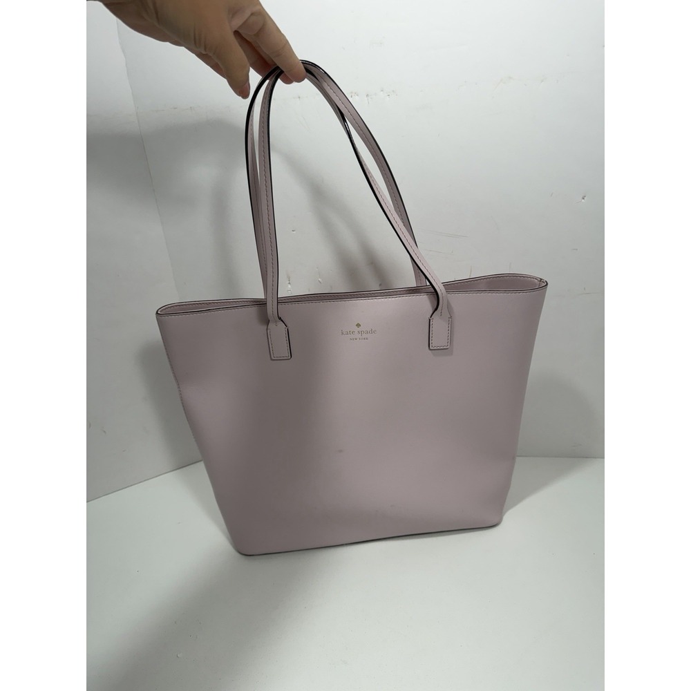 Kate Spade New York Felicity Street Karla Leather Slim Tote blush pink Purse Bag
